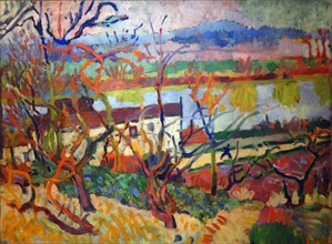 Painting titled 'La Rivière' by André Derain