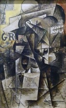 Painting titled 'Le Verre' by Georges Braque