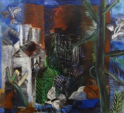 Painting titled 'Le Jardin abandonné' by Raoul Dufy