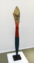 Painted wooden totem by Gaston Chaissac