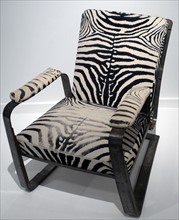 Zebra print chair by Michel Dufet