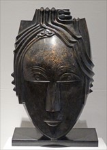 Bronze Grande Mask created by Gustave Miklos