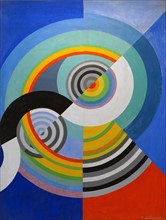 Painting titled 'Rhythm No.3 decoration for the Salon des Tuileries' by Robert Delaunay
