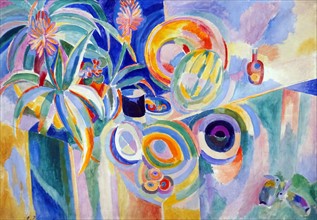 Painting titled 'Symphonie Colour' by Robert Delaunay