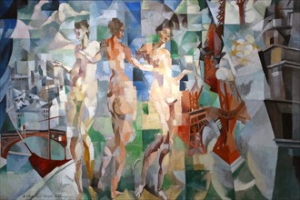 Painting titled 'The City of Paris' by Robert Delaunay