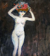 Painting titled 'Nude with flowers' by Kees van Dongen