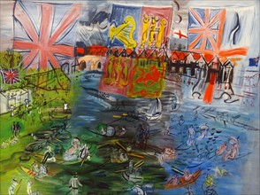 Henley, régates aux drapeaux by Raoul Dufy