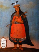 Spanish colonial portrait of the Inca King Huáscar Inca, 1503–1532.