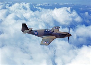North American's P-51 Mustang Fighter is in service with Britain's Royal Air Force.