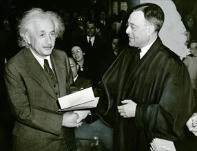 America gains a famous citizen. (Albert Einstein)