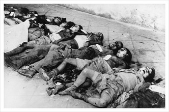 Spanish Civil War, 1938 bodies of several children