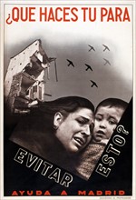 Spanish Civil War: A republican propaganda poster