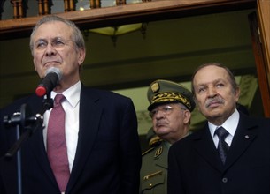 Donald H. Rumsfeld and Algerian President Abdul-Aziz Bouteflika 2006