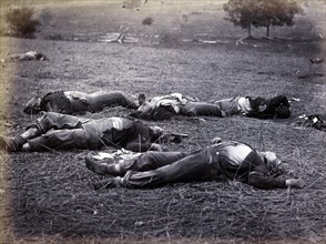 Bodies on the battlefield after the Battle of Gettysburg, July 1–3, 1863