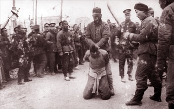 Execution of rebels in Beijing, China following the Boxer Rebellion