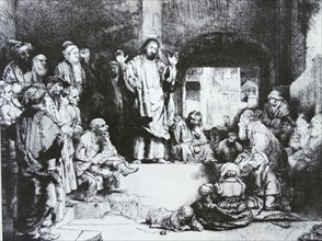 Christ Preaching (1652), by Rembrandt