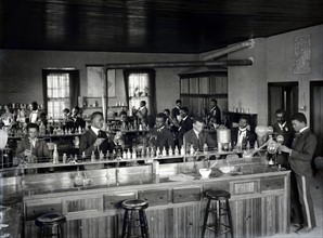 Photographic print of the Chemistry Laboratory at Tuskegee Institute