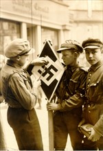 Three boys in the Hitler Youth.