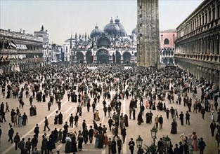 Concert in St Mark's Square, Venice, Italy 1900