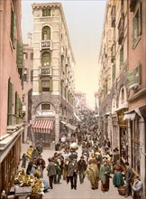Street near the Rialto, Venice, Italy 1890