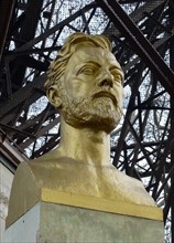 Gilded bust depicting Alexandre Gustave Eiffel