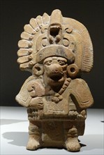 Figurine of a weaver (ceramic) Mayan funerary