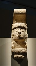 The Queen of Uxmal. Sandstone Mayan Architectural finial