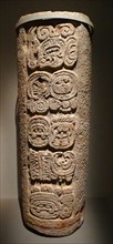 column 6 from xcalumkin, Campeche, Mexico 600-900 AD