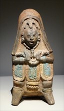 Mayan ceramic female figurine, Mexico 600-900 AD