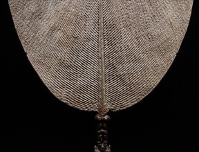 Fan made from wood and vegetable fibres, Isle of Nuku Hiva in Polynesia.