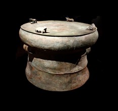Javanese bronze drum 4th century BC -2nd century AD.