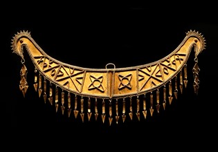 Gold ornament produced by the Nias people, native to Nias, an island off the west coast of North Sumatra,