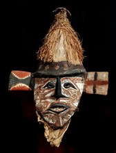Melanesian tribal Yam mask,