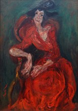 woman in red 1924 by Chaim Soutine 1893-1943.