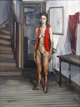 Female Nude in a Red Cardigan By Francis Gruber,1944