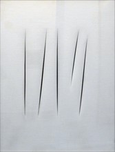 Concetto spaziale (Spatial Concept) 1962 painted by Lucio Fontana 1899-1968