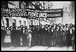 Republican demonstration in Madrid, Spain 1931
