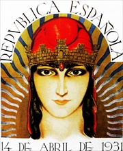 Poster depicting republic of Spain 1931.