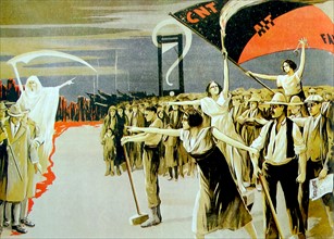 Spanish Anarchist poster or illustration 1933.