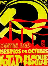 Spanish Communist party poster for the election of 1932