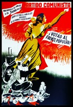 Spanish communist party election poster 1936