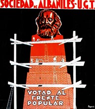 1936 Spanish left wing election poster