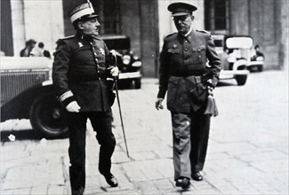 Generals Carlos Masquelet Lacaci and Domingo Batet 1936