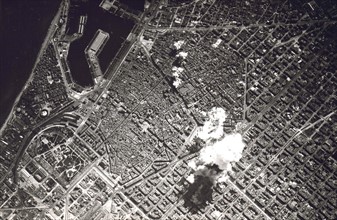 Italian air force bombardment of Barcelona during the Spanish Civil War 1935