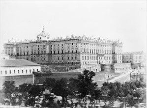 The Royal Palace in Madrid, Spain 1880