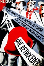Spanish Civil War republican propaganda poster