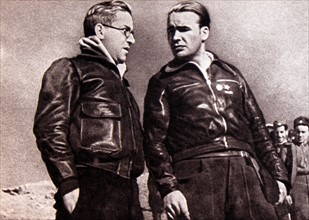 Enrique Líster Forján; seen on right. (1907 – 1994)