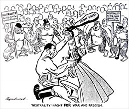 British cartoon from the daily worker