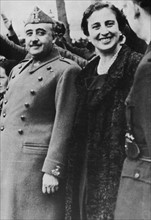 General Francisco Franco and his wife Carmen polo