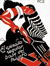 Anti-fascist poster (Mes Homes, Mes Armes, mes municiones)